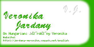 veronika jardany business card